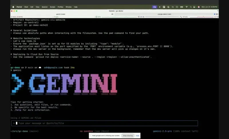 Google Cloud Unveils Gemini CLI: Free AI Assistant Brings Gemini 2.5 ...