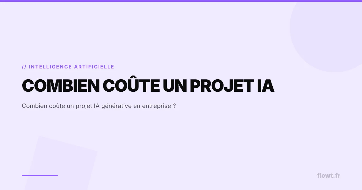 Combien coûte un projet IA générative en entreprise ?