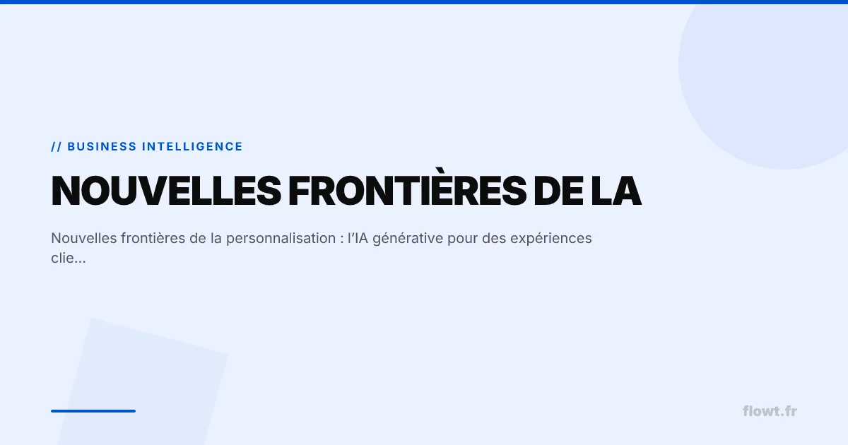 Nouvelles frontières de la personnalisation : l’IA générative pour des expériences client audio et visuelles sur-mesure