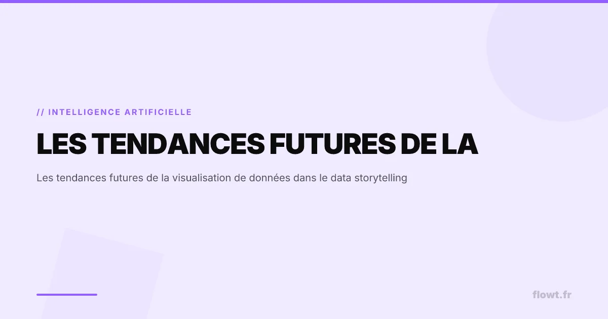 Les tendances futures de la visualisation de données dans le data storytelling