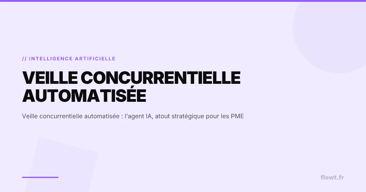 Veille concurrentielle automatisée : l’agent IA, atout stratégique pour les PME